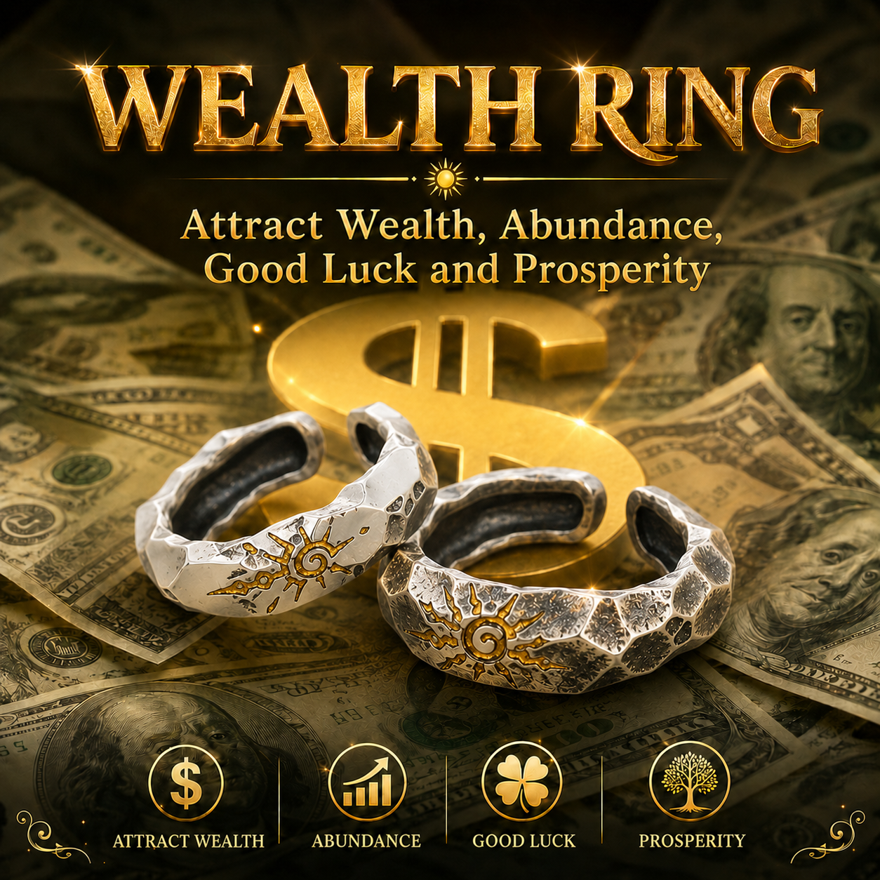 💰🎉 Fortune Flow Money Ring – Easily make all your wishes come true-H1💸