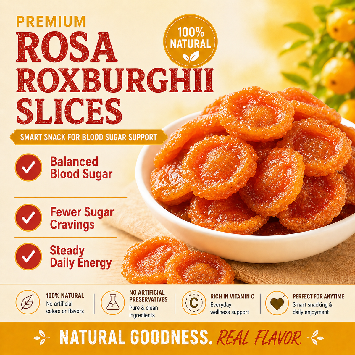 🧑‍⚕️💯Say goodbye to sugar spikes! 🌿Support healthy glucose metabolism with Rosa Roxburghii Slices- QZE