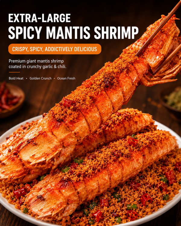 🦐Alaskan Mantis Shrimp - 🏆💎Ready to Eat High-Protein Seafood Snack-QZE
