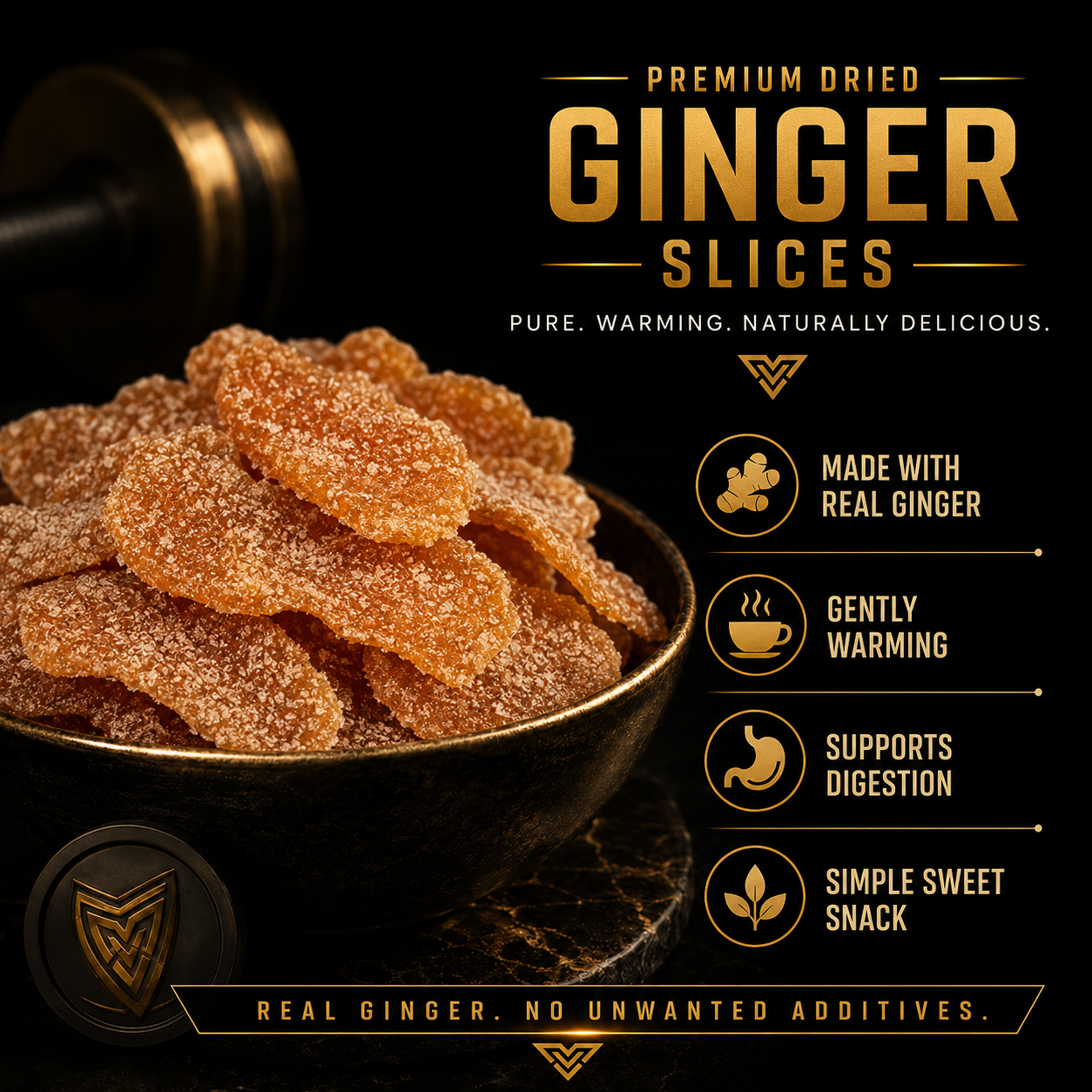 🐉💟 More Energy More Confidence More Life 💯 Daily Wellness Support For Men | Premium Ginger Slices - QZE