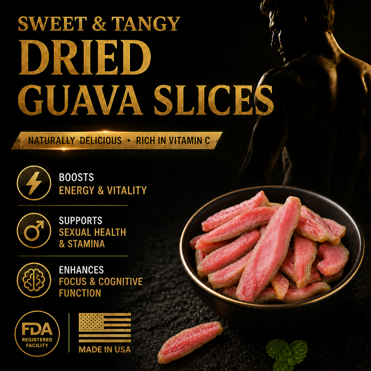 💪Natural Red Guava Slices for Men’s Vitality &Daily Stamina Support🔥