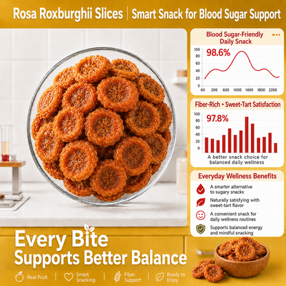 🧑‍⚕️🍏Say goodbye to sugar spikes! 🌿Support healthy glucose metabolism with Rosa Roxburghii Slices- QZE
