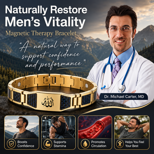 ✨🔥Men’s Strength & Vitality Bracelet💯🧭Upgrade Your Energy, Style, and Confidence-ABB8