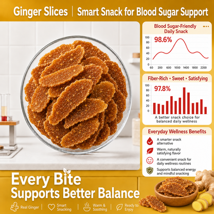 🌼🍾Say goodbye to sugar spikes! 🌿Support healthy glucose metabolism with premium GINGER SLICES - QZE