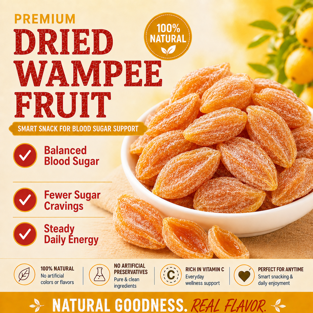 ✨🍒Say goodbye to high-calorie guilt! 💐Satisfy your cravings with our fiber-rich Dried Wampee-QZE
