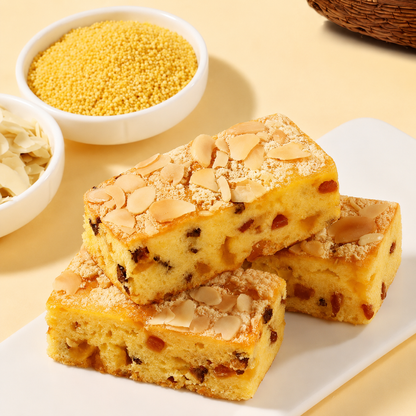 🍘Say goodbye to high-calorie guilt! 🍘 Healthy Millet Apple Hawthorn Cake-H1