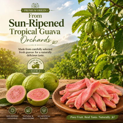 🥢Say goodbye to high-calorie guilt! 🥢Satisfy your cravings with ourfiber-rich Red Guava slices-H1