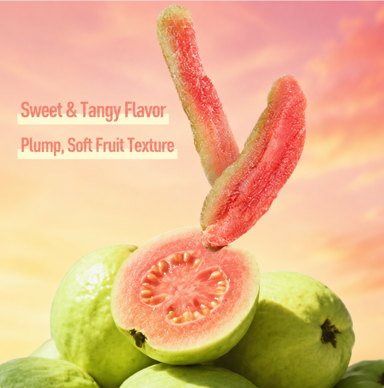 🥢Say goodbye to high-calorie guilt! 🥢Satisfy your cravings with ourfiber-rich Red Guava slices-H1