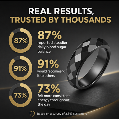 🩸🦄Tired of Blood Sugar Swings? 😩 The Blood Sugar Balance Ring Helps Support Stable Energy & Glucose Balance - QZE