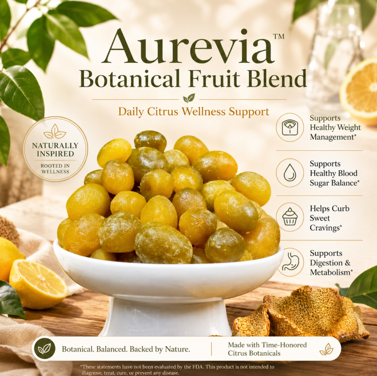 🍊 Aurevia™ Botanical Fruit Blend — Support Healthy Weight & Blood Sugar Balance Naturally ⚖️🩸