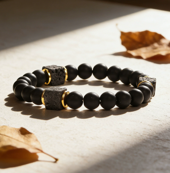 💰🎇 Lava Stone Healing Bracelet – 🎊💸Attract Wealth, Elevate Your Fortune & Turn Your Wishes Into Reality