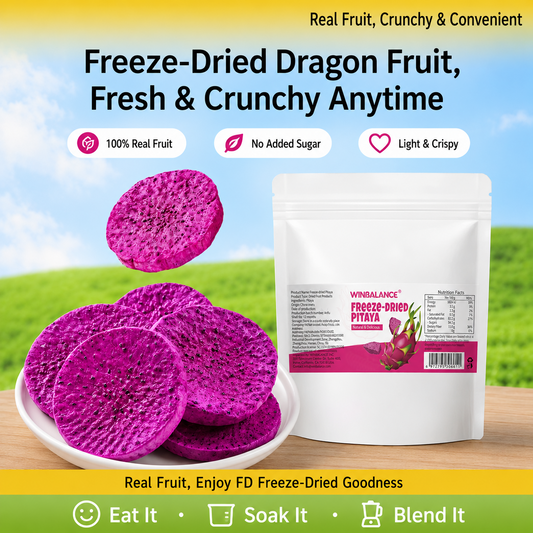 ⭐Say goodbye to high-calorie guilt! ⭐Crunchy Freeze-Dried Dragon Fruit with Fiber-Packed Goodness-H1