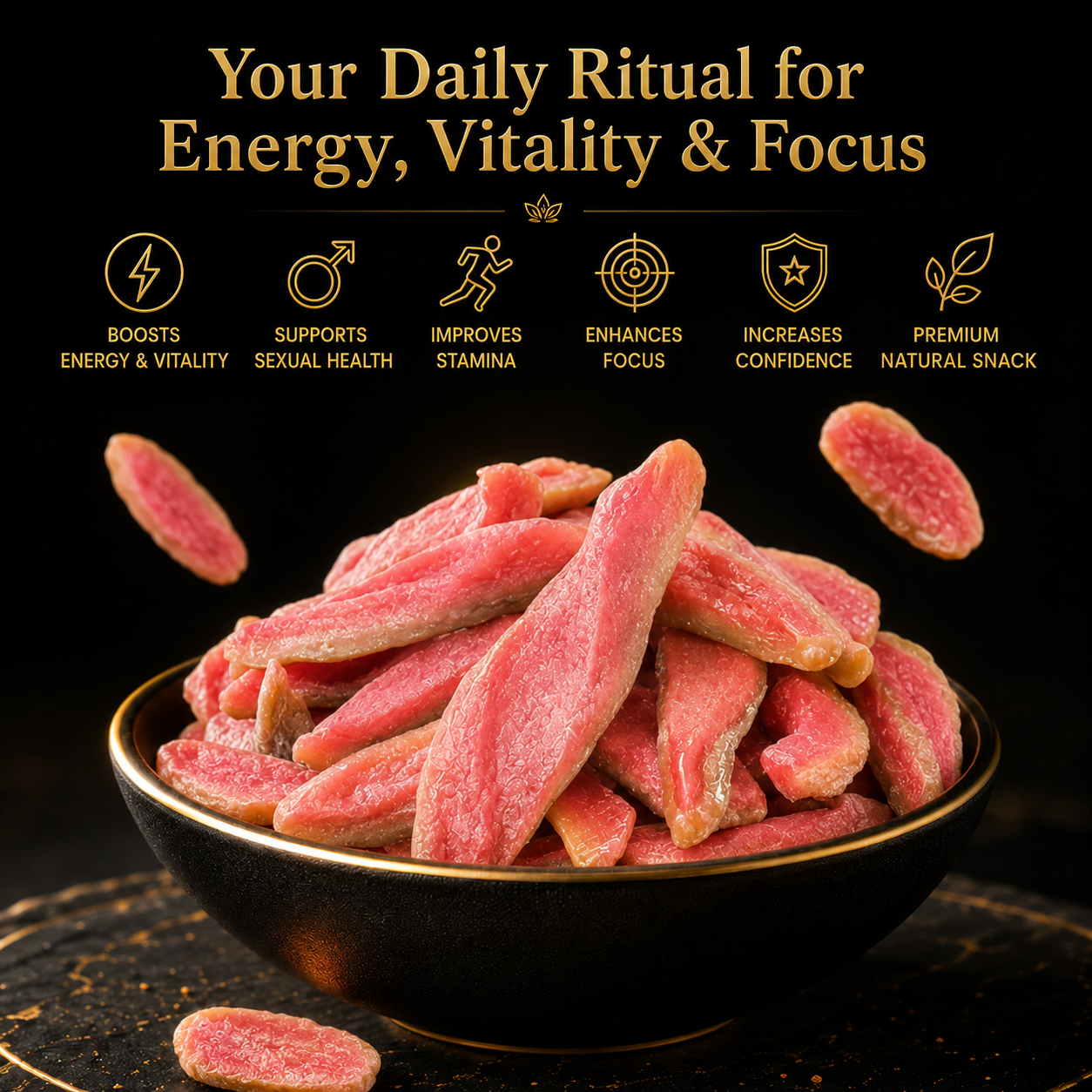 💪Natural Red Guava Slices for Men’s Vitality &Daily Stamina Support🔥