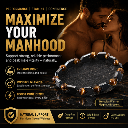 🥇🥦 Men’s Strength & Vitality Chain — Hercules Warrior Bracelet💯🏆Boost Masculine Energy, Drive & Lasting Confidence-XA